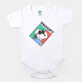 Infant Unisex Romper Character | White