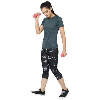 Kronos Raglan Grindle Striper | Women's | Intense Aqua | KIBI Sports