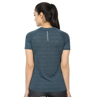 Kronos Raglan Grindle Striper | Women's | Intense Aqua | KIBI Sports