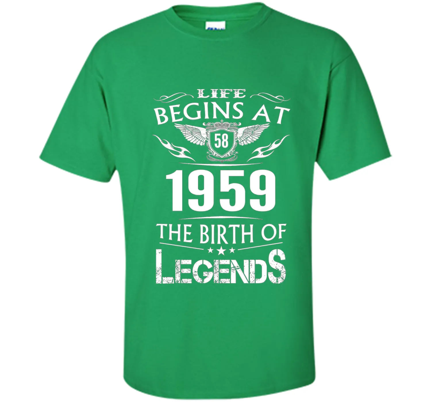 Life Begins At 58 1959 The Birth Of Legends T-Shirt shirt
