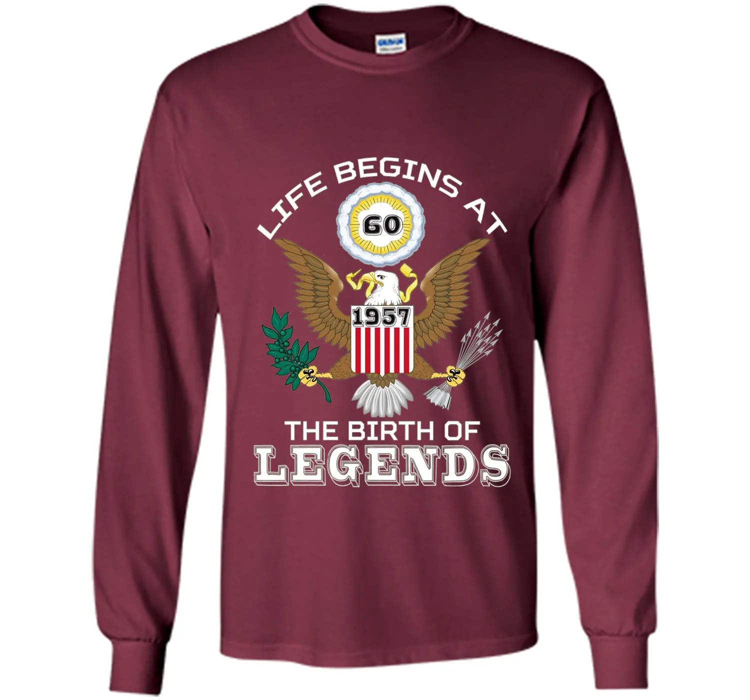 Life begins at 60 - The Birth of Legends 1957 T Shirt cool shirt