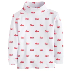 Little English Printed Turtleneck, Fire Truck