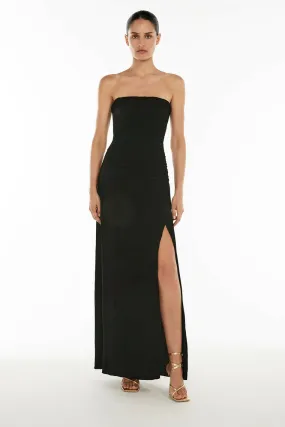 Manning Cartell Double Time Pleat Strapless Dress in Black Size 8, 10