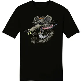 Men's Rat Free Made In USA  Black T
