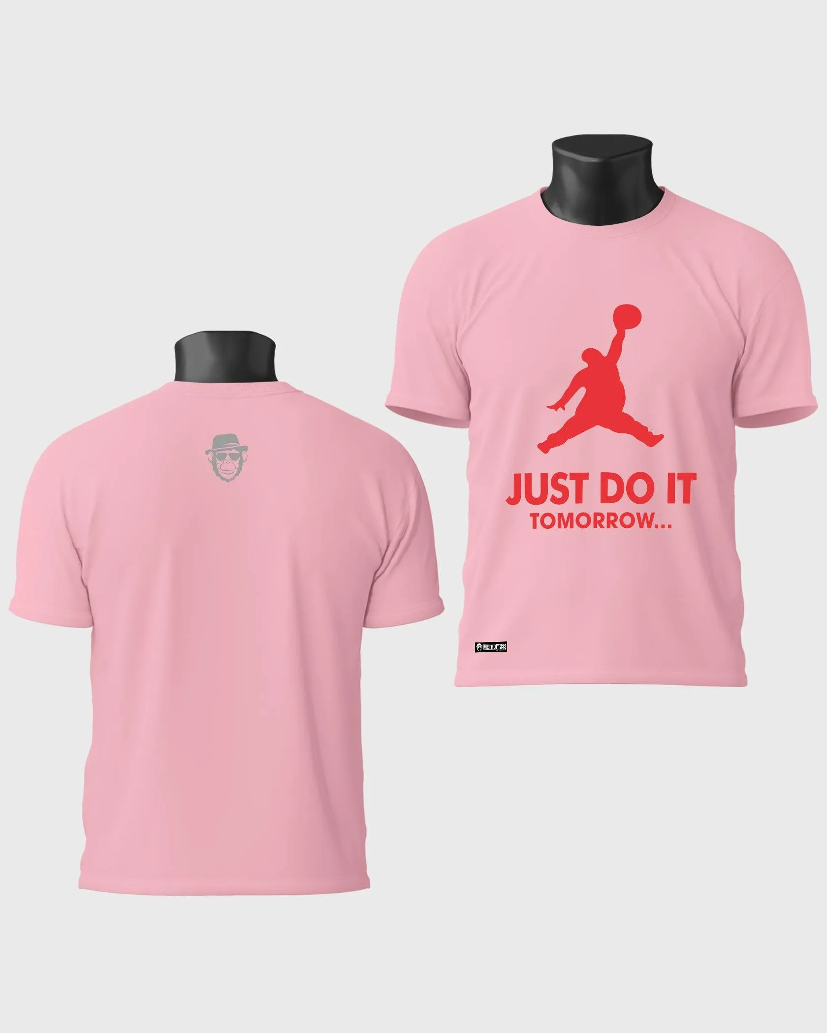 Mens Regular Tshirt Funky Logo Spoofs Just Do It Tomorrow
