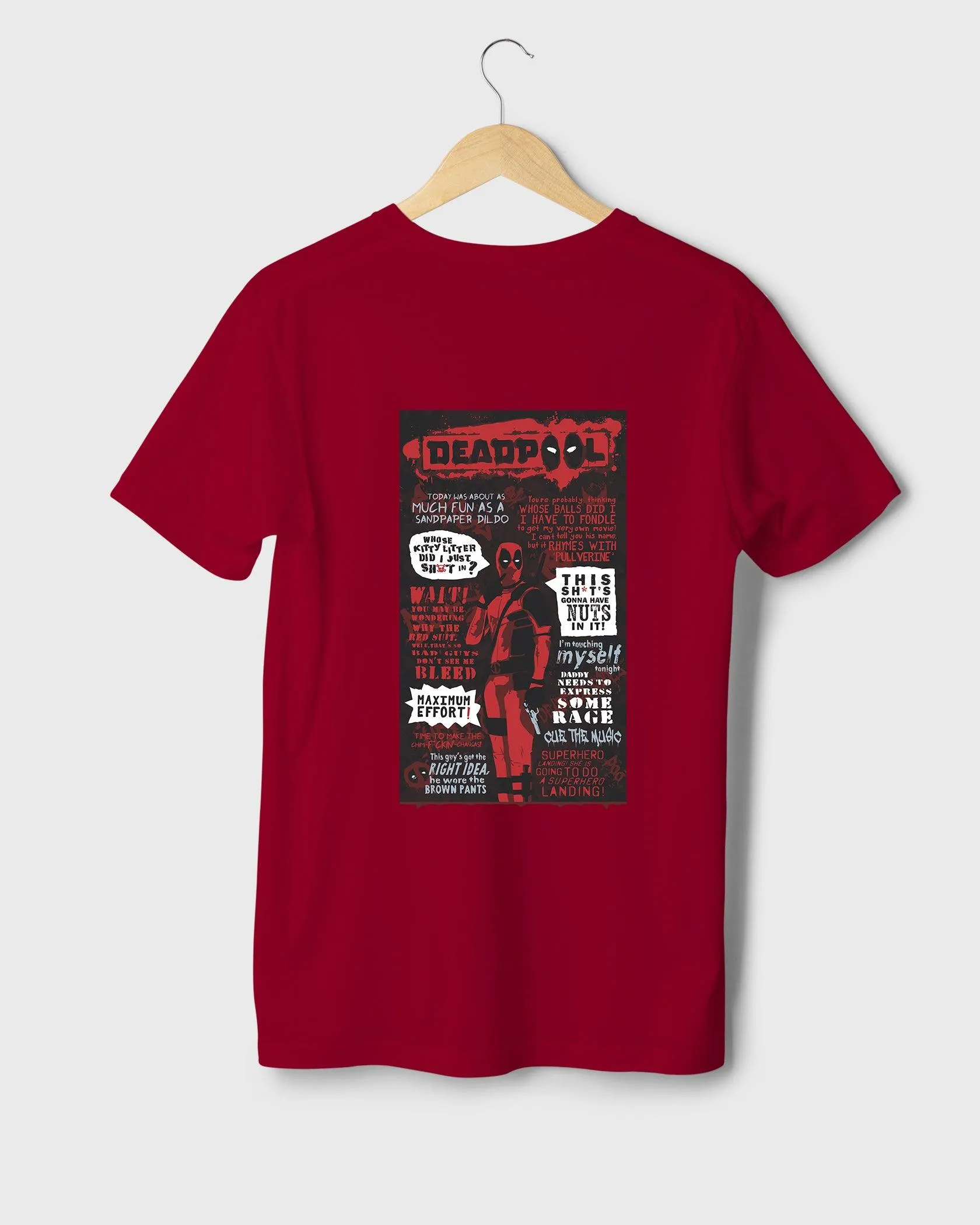 Mens Regular Tshirt Movies & Series Deadpool Thisshits