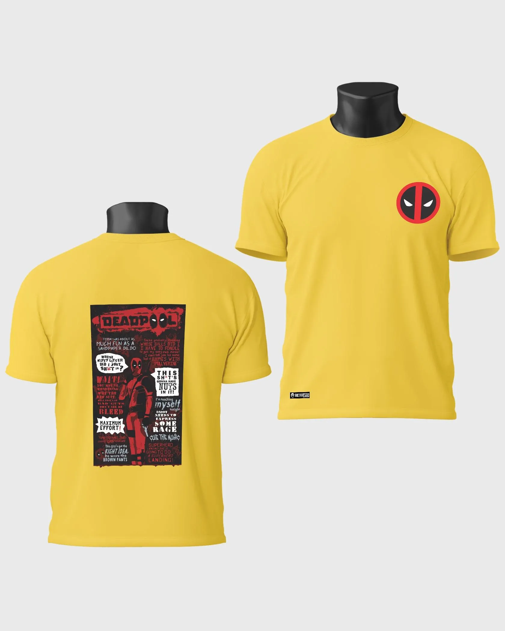 Mens Regular Tshirt Movies & Series Deadpool Thisshits