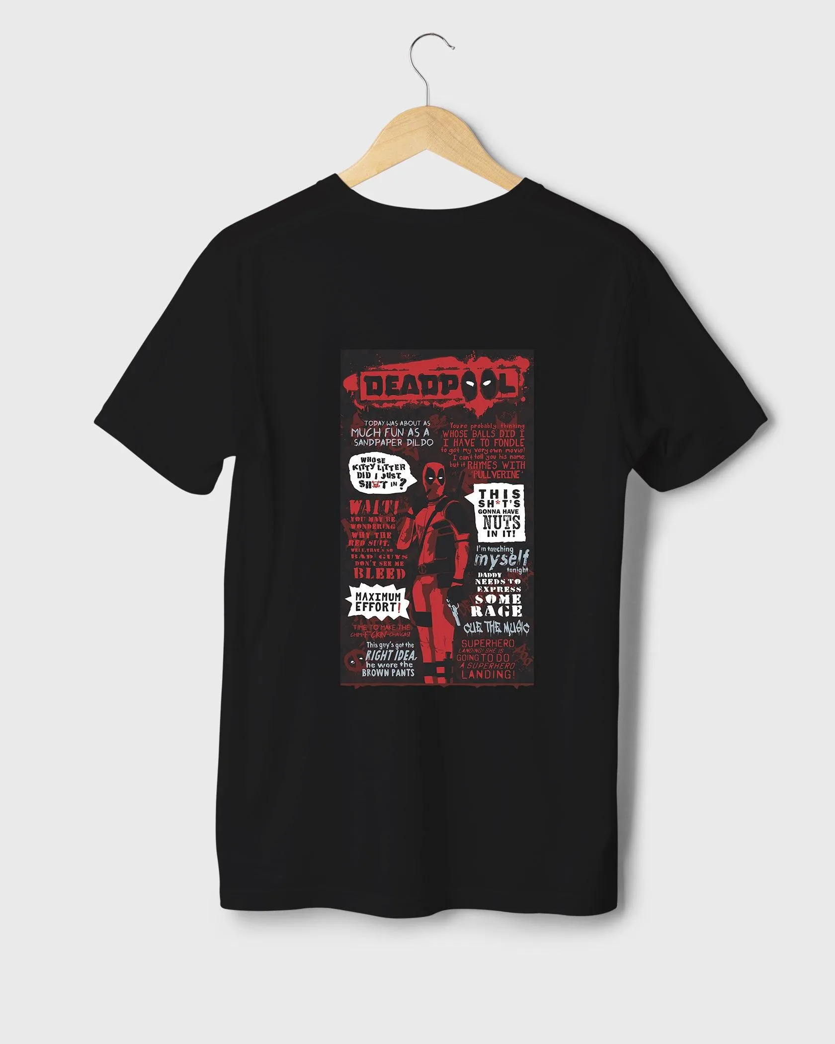 Mens Regular Tshirt Movies & Series Deadpool Thisshits