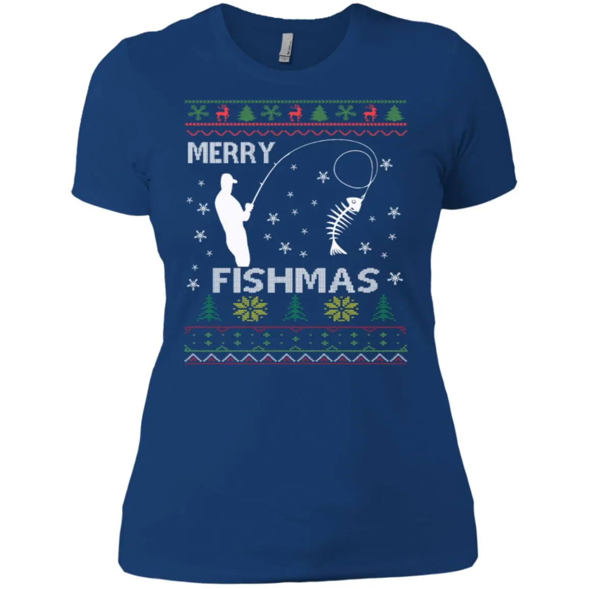 Merry Fishmas Ugly Christmas Women T-Shirt