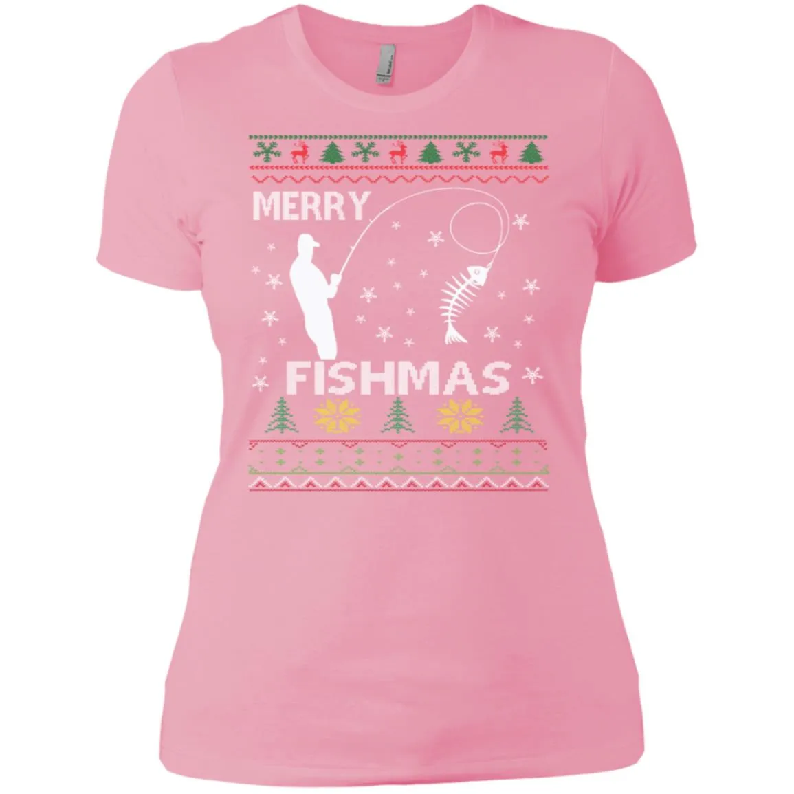 Merry Fishmas Ugly Christmas Women T-Shirt
