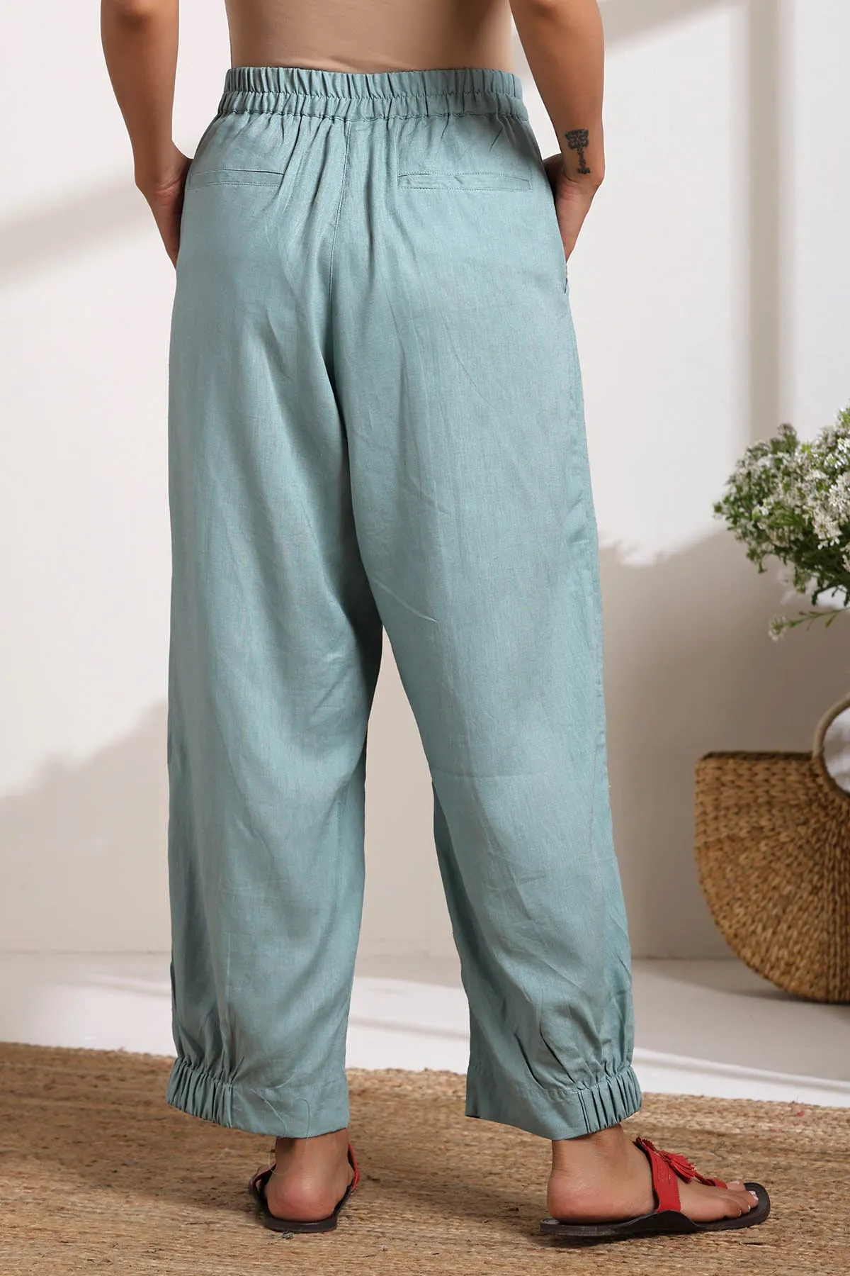 Mint Green High Waist Pants