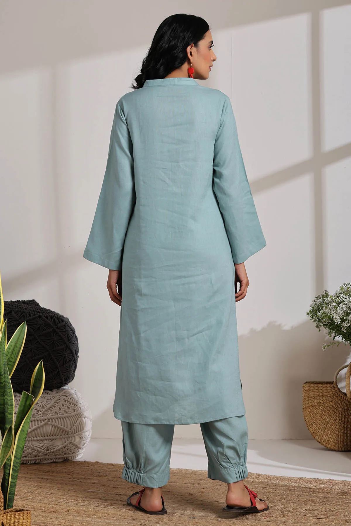 Mint Green High Waist Pants