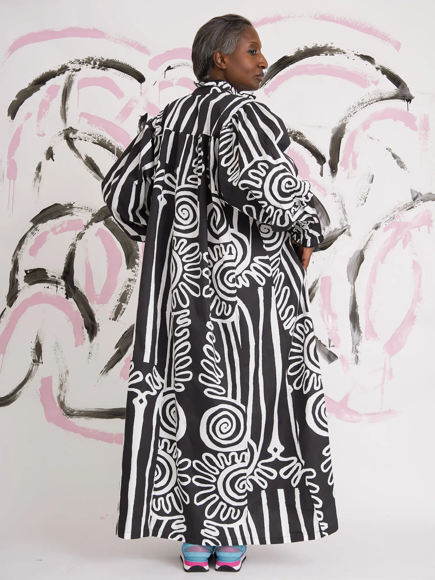 Molly Balloon-Sleeved Maxi Dress