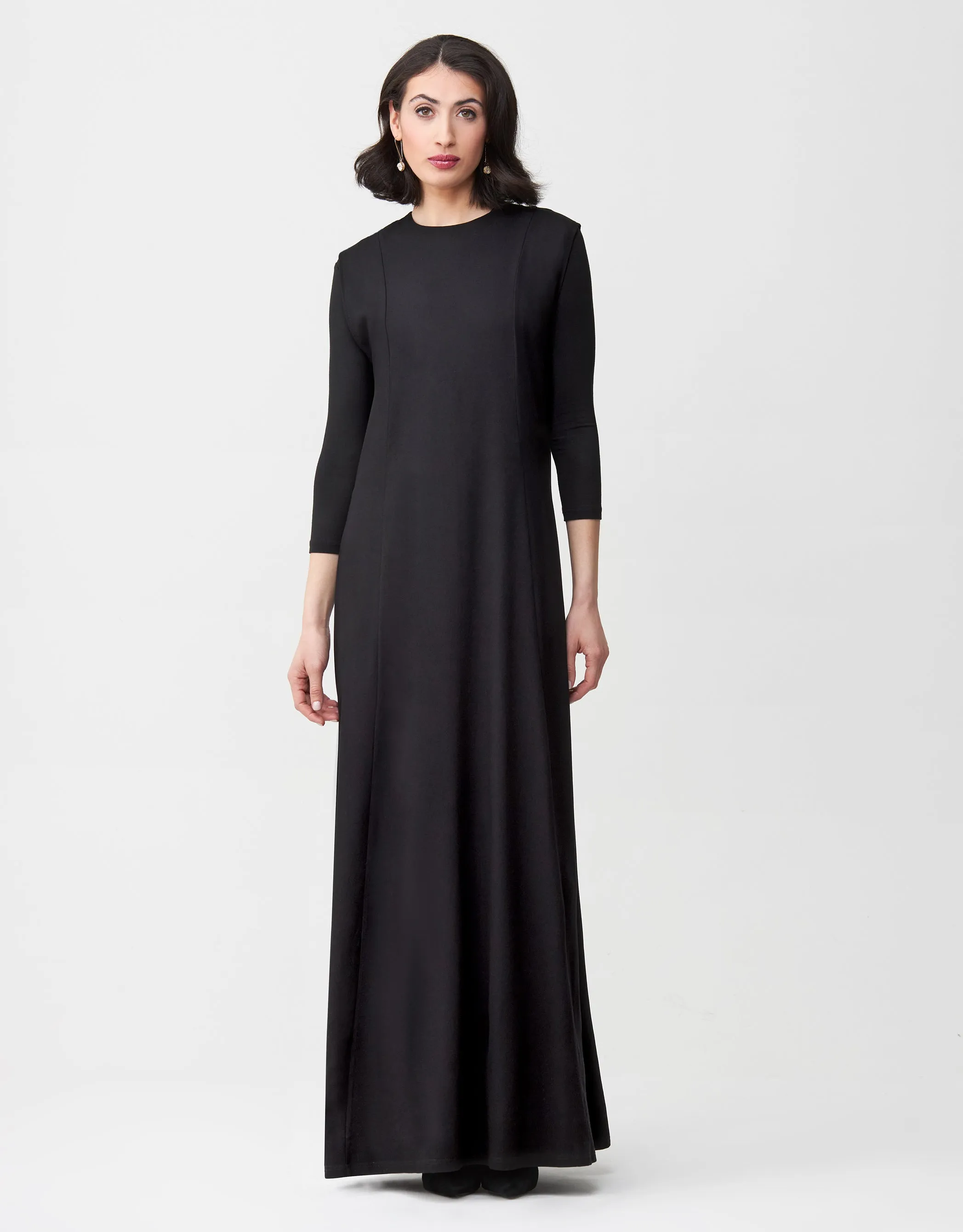 Multi Option Sleeveless Rayon Maxi Dress Shabbos Robe with Tie Front Shirt Two Piece Set