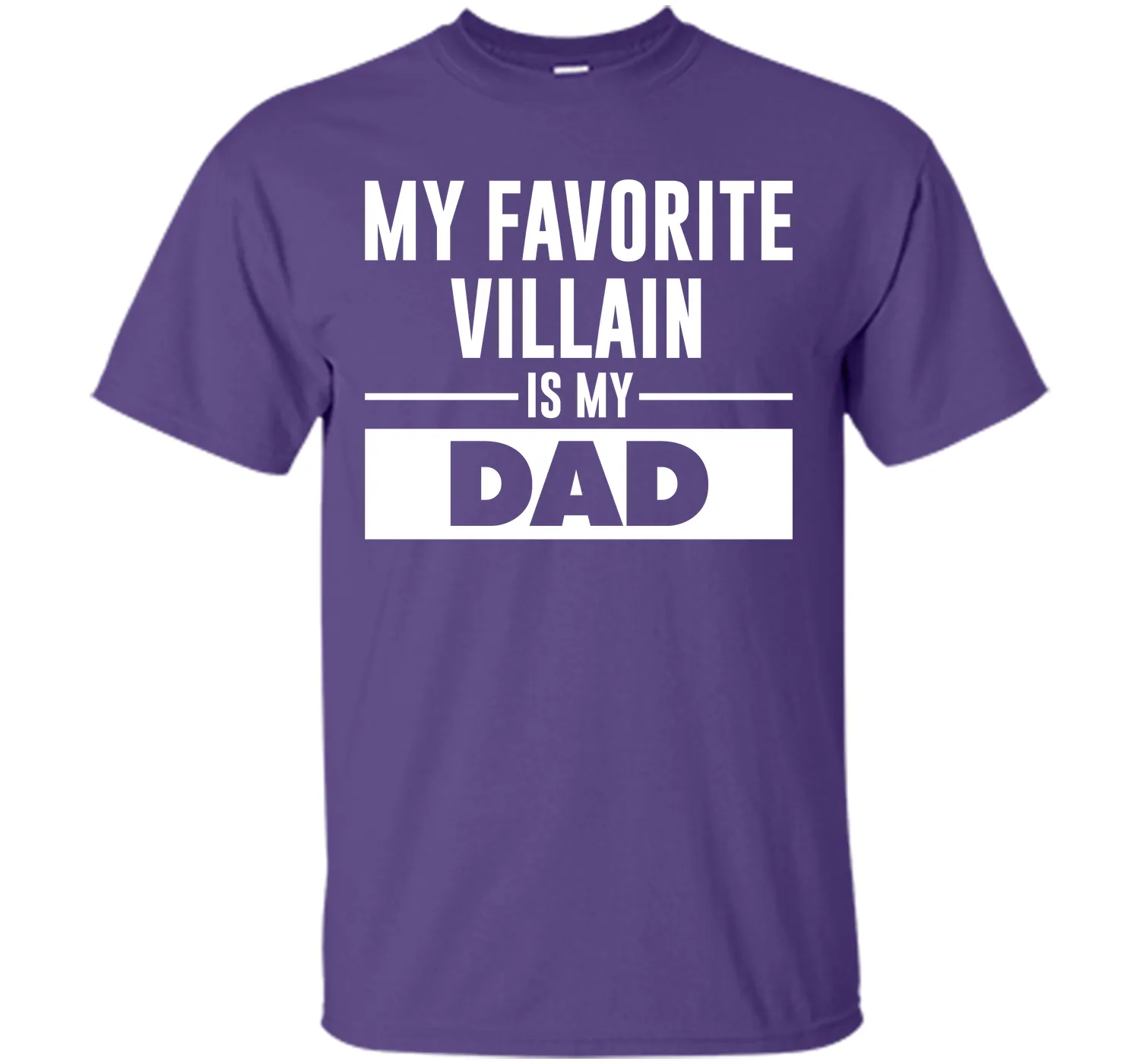 My Favorite Villain is My Dad Funny Graphic T-shirt T-Shirt