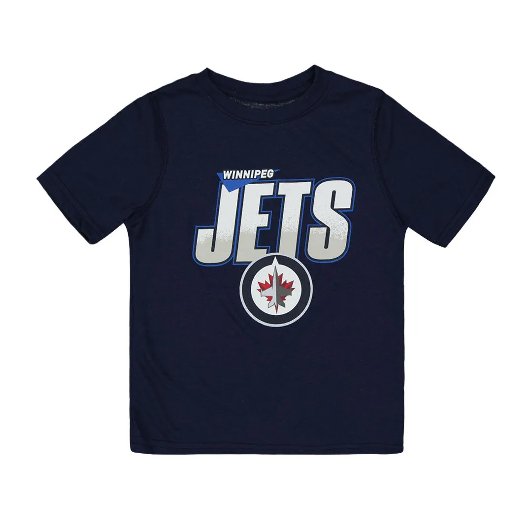 NHL - Kids' Winnipeg Jets Frosty Center Short Sleeve Ultra T-Shirt (HK5B3FFD7 WNP)