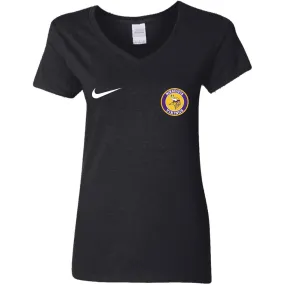 Nike Minnesota Vikings Nfl Football Women V-Neck T-Shirt