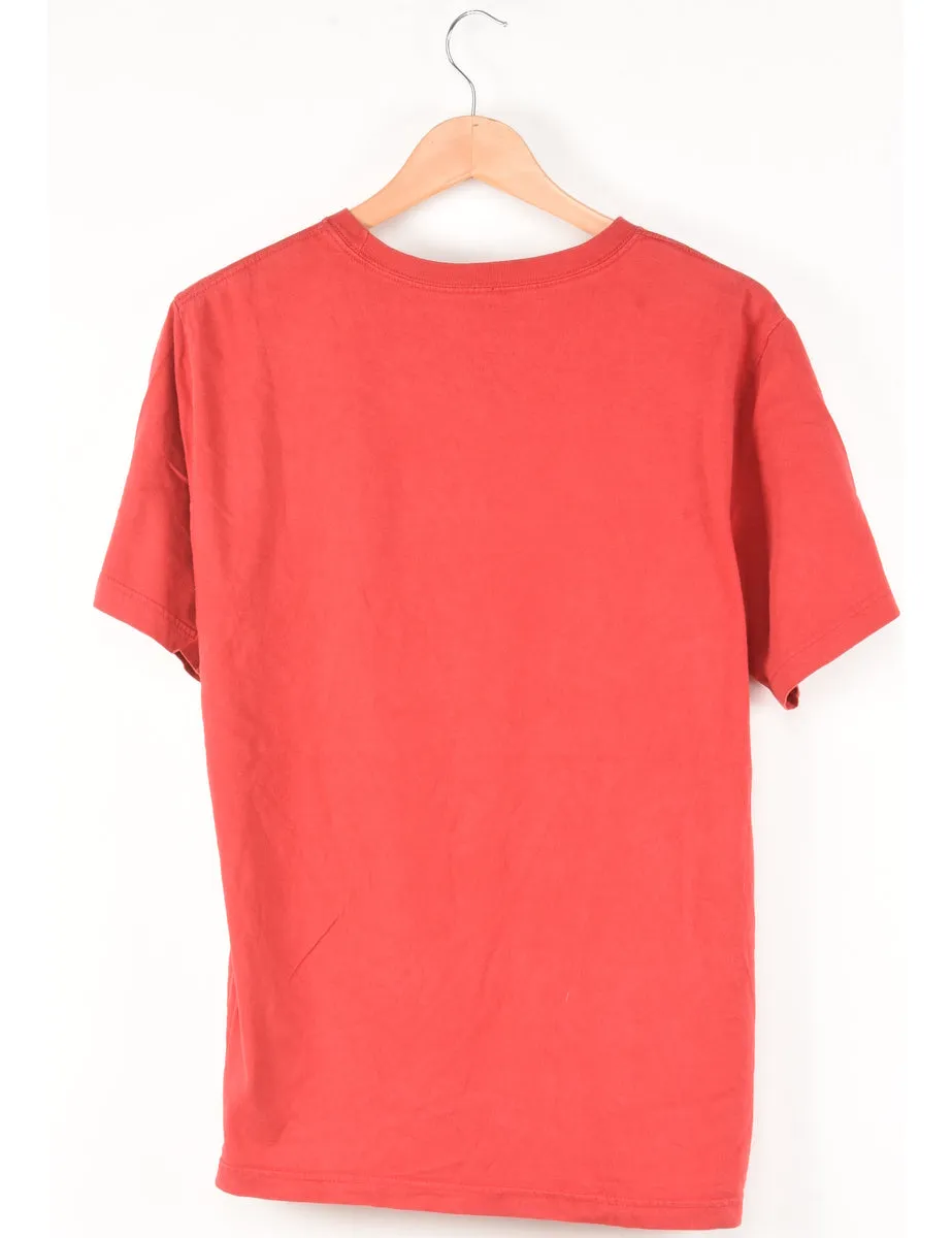 Nike Printed Red T-shirt - M