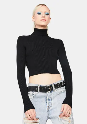Noir Strive For More Turtleneck Top