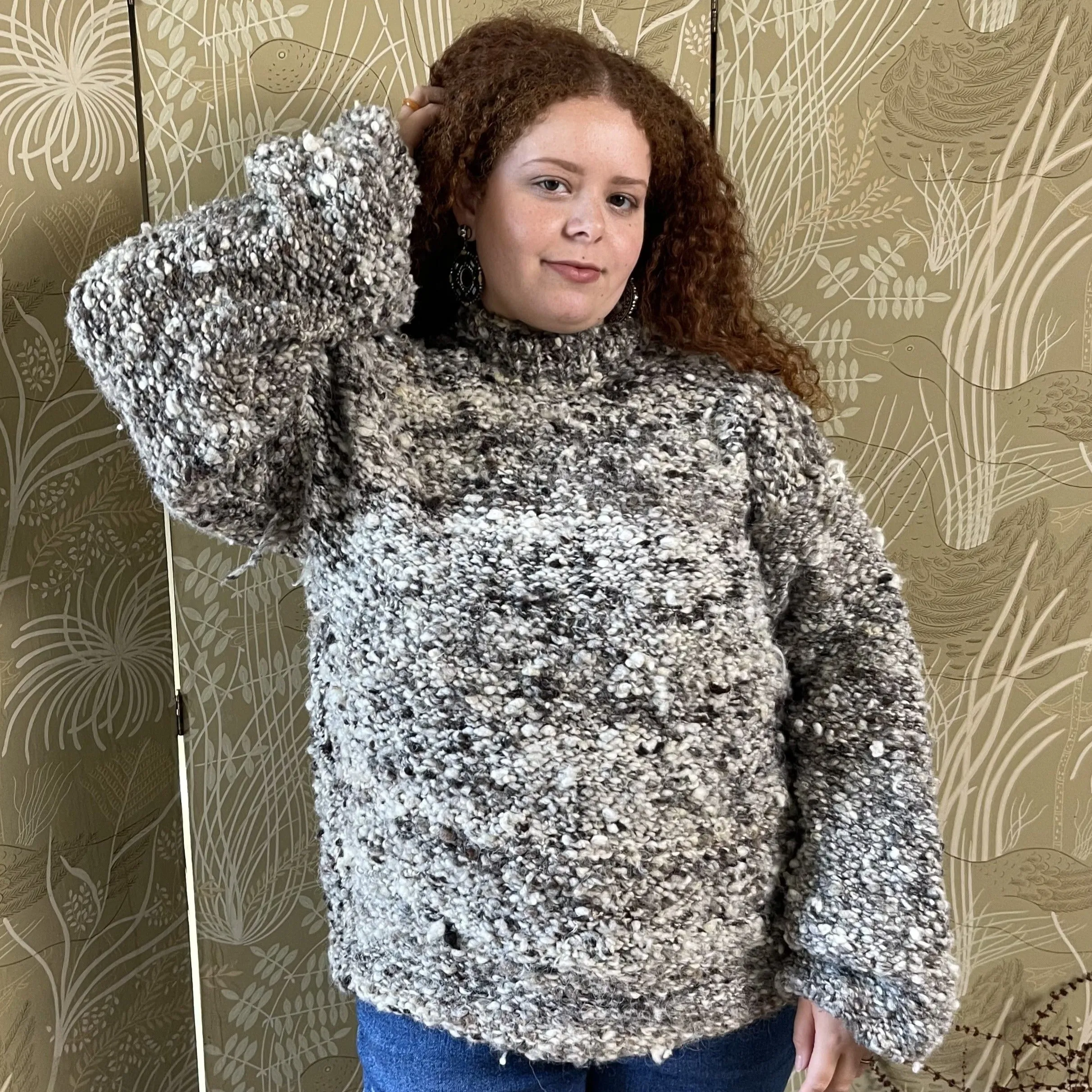 Nubby knit sweater