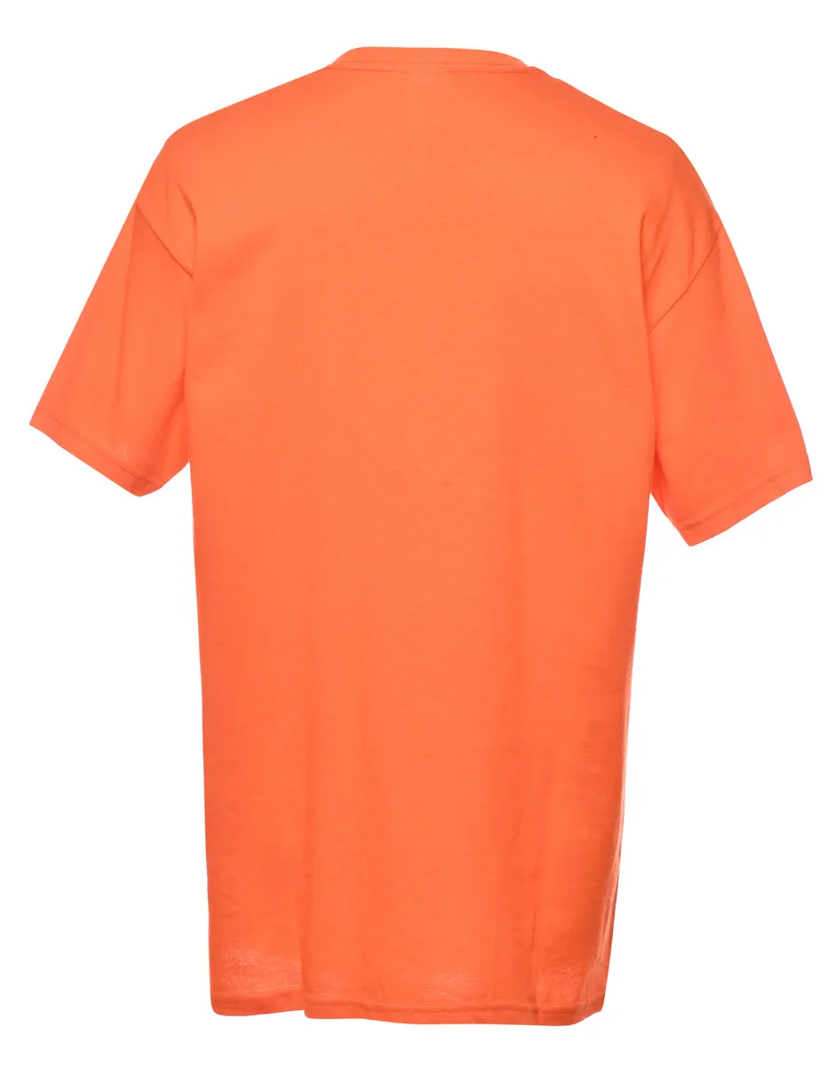 Orange Sackville High Vollyball Printed T-shirt - M