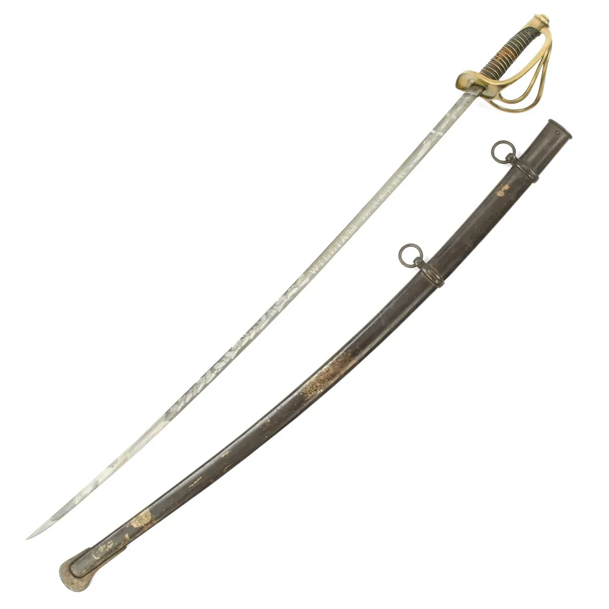 Original U.S. Civl War Brigadier General William B. Hazen Model 1840 Presentation Cavalry Saber