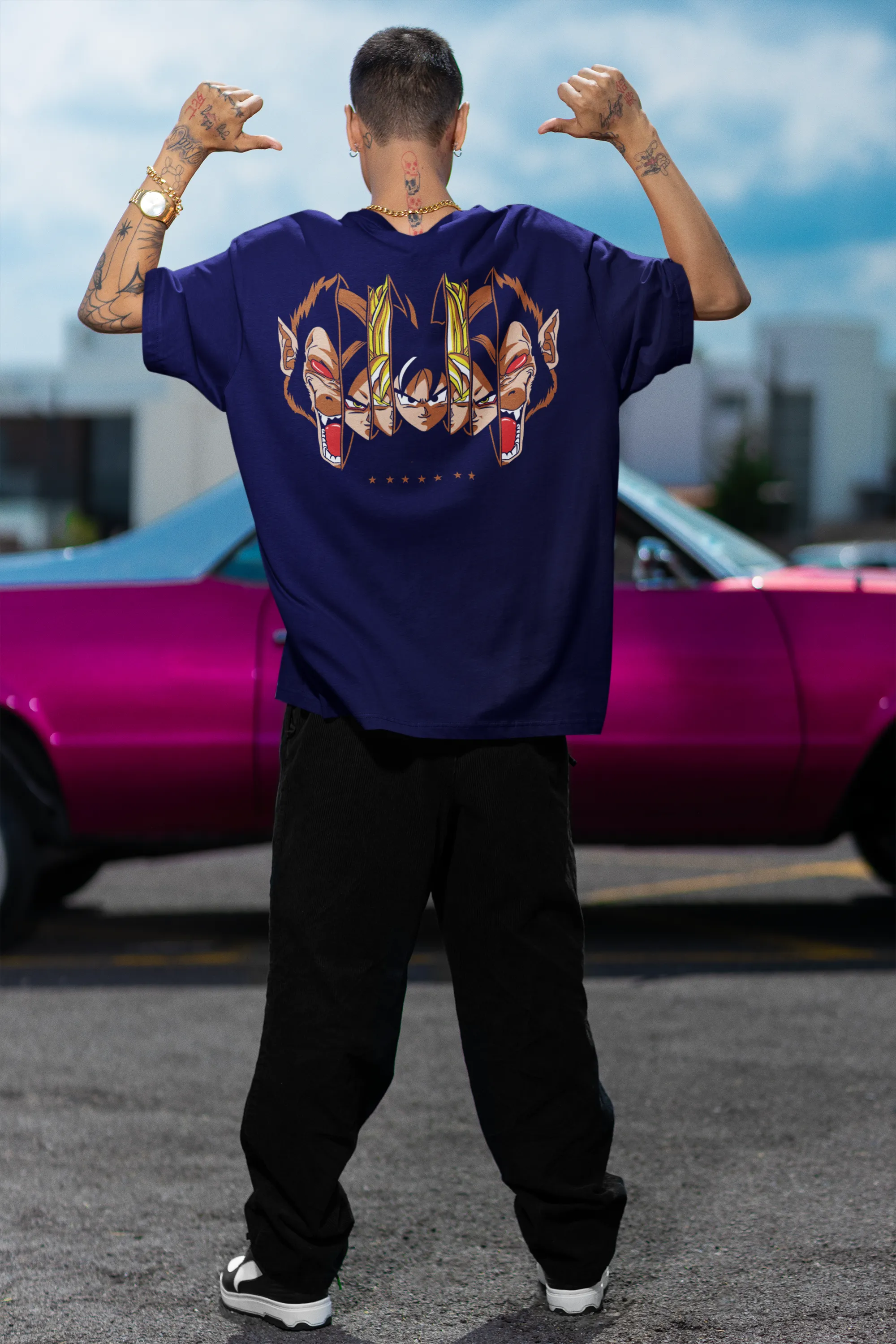 Oversized T- Shirt Men - ANIME V5