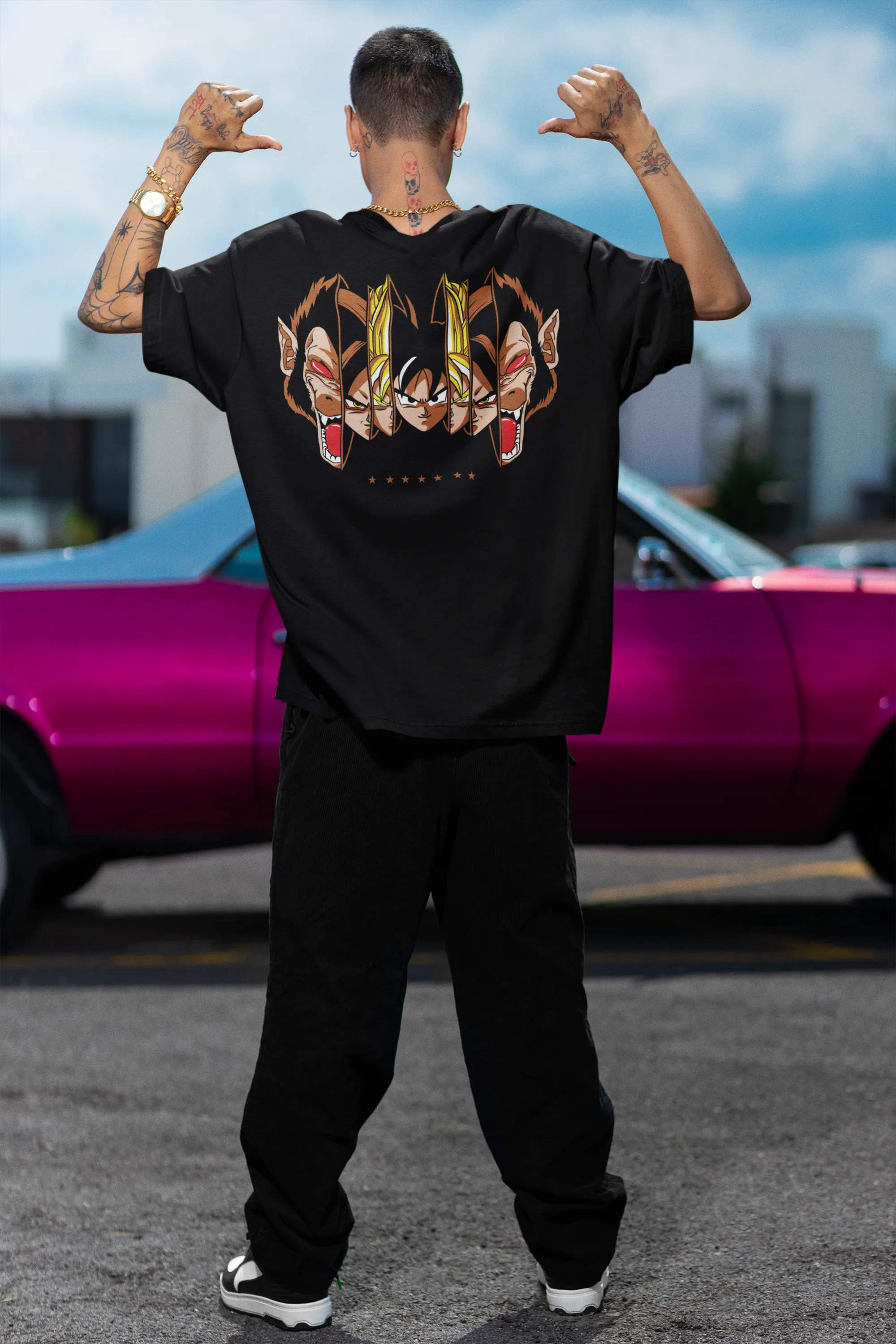 Oversized T- Shirt Men - ANIME V5