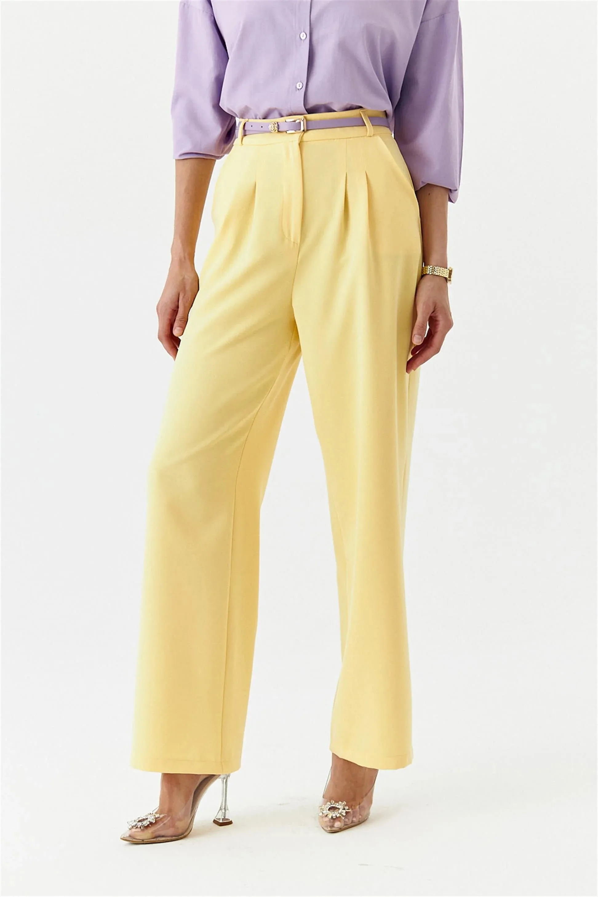 Palazzo high waist yellow
