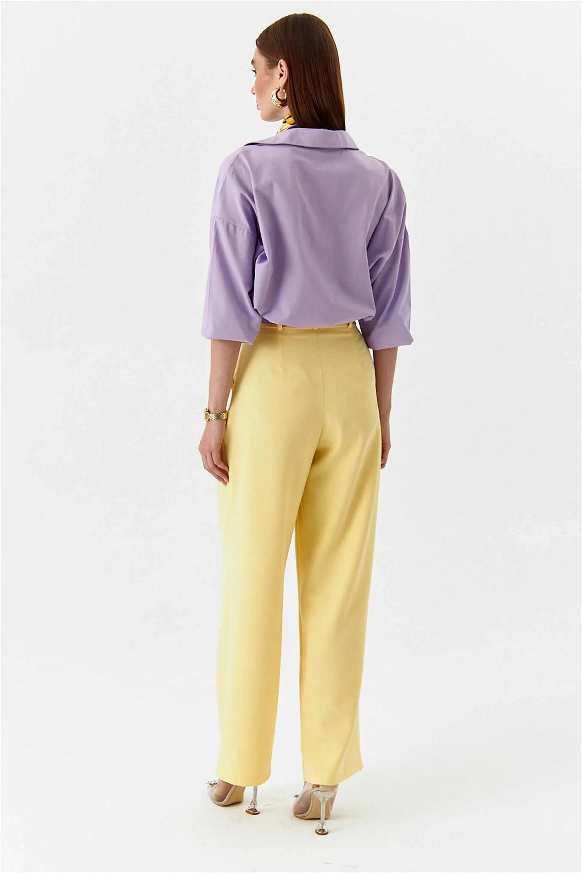 Palazzo high waist yellow