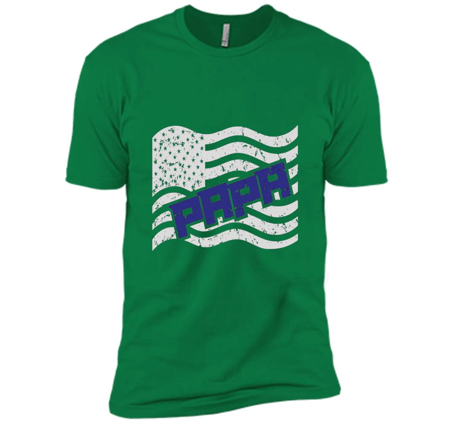 Papa on the American Flag Father's Day Gift T-shirt