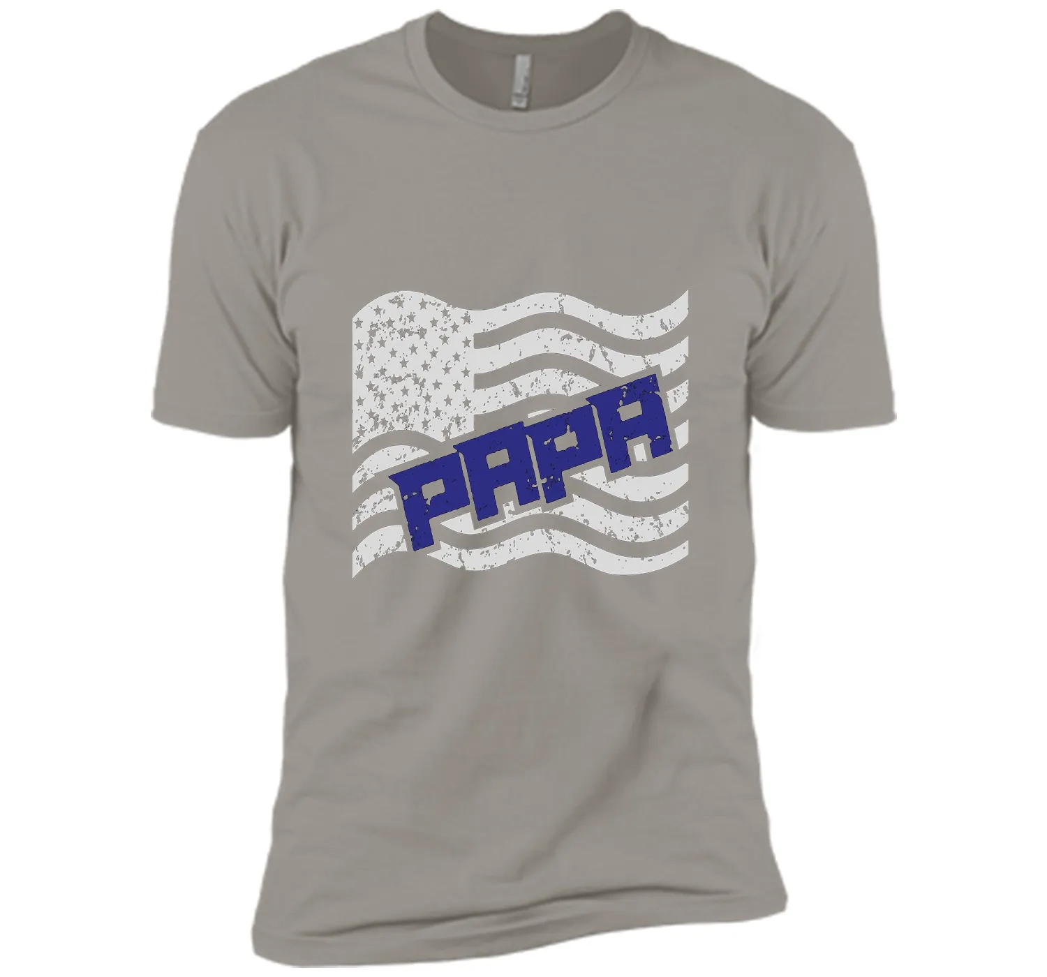 Papa on the American Flag Father's Day Gift T-shirt