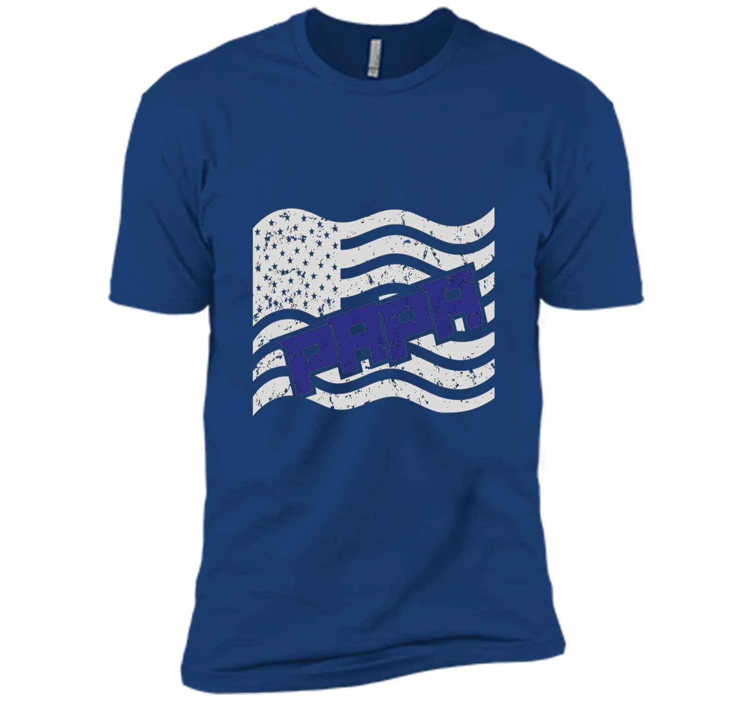 Papa on the American Flag Father's Day Gift T-shirt
