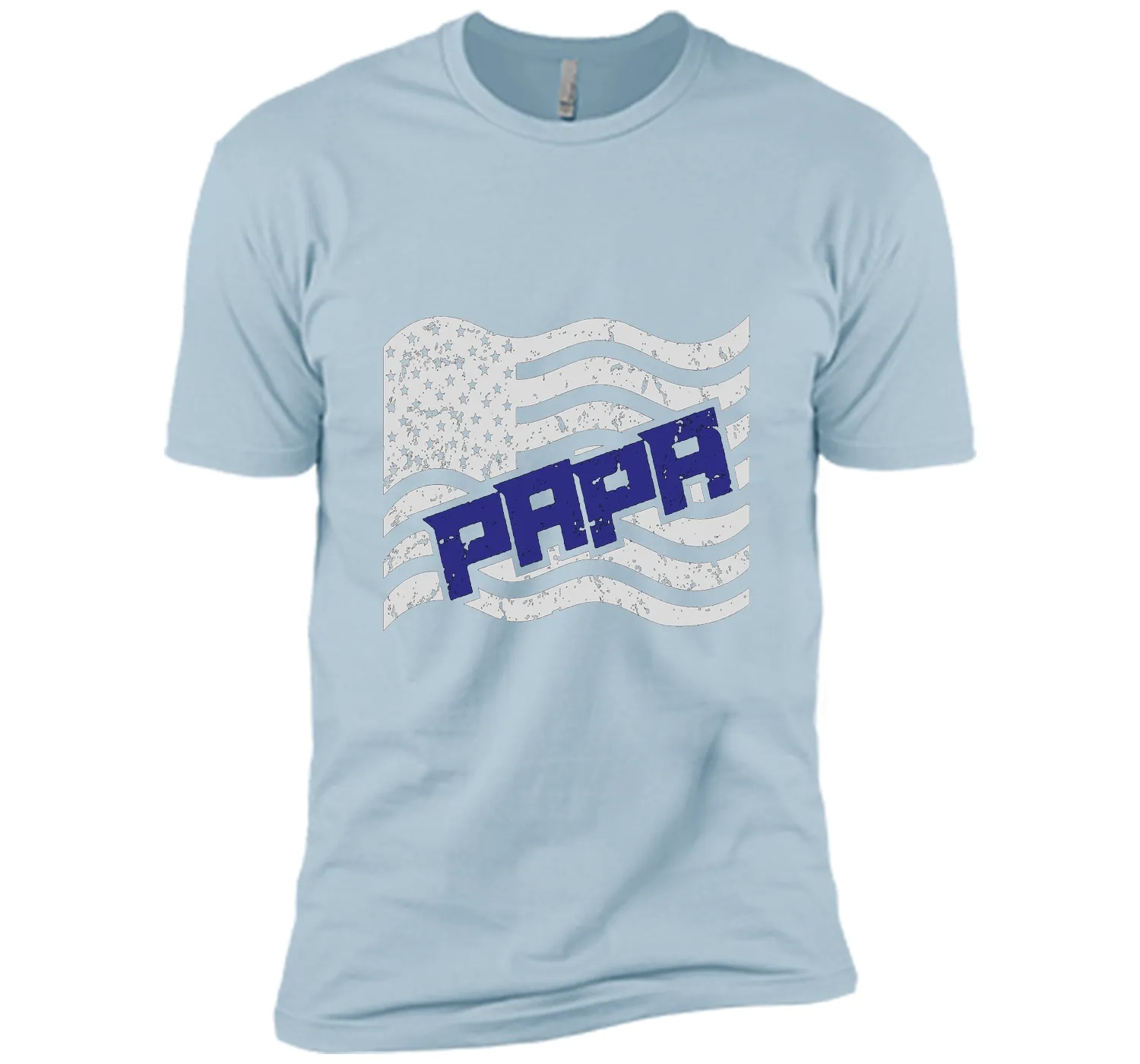 Papa on the American Flag Father's Day Gift T-shirt