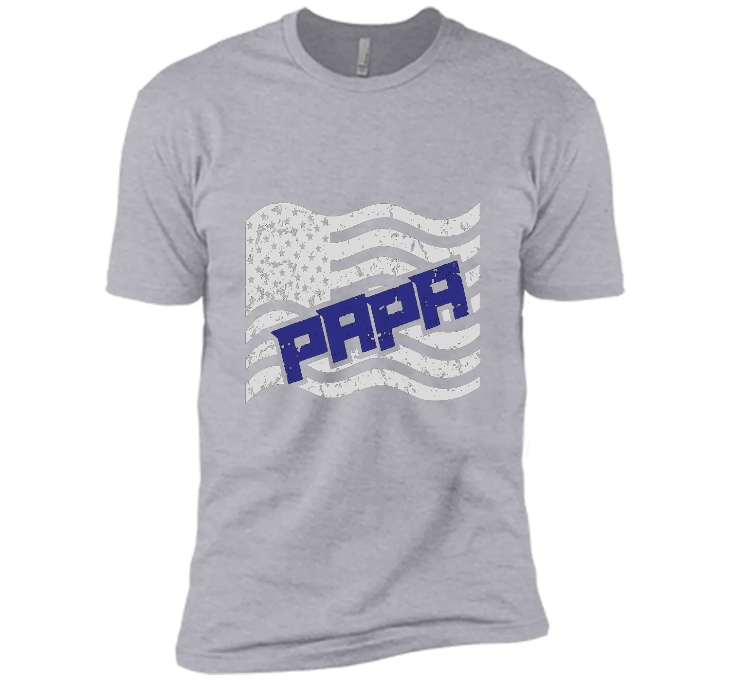 Papa on the American Flag Father's Day Gift T-shirt