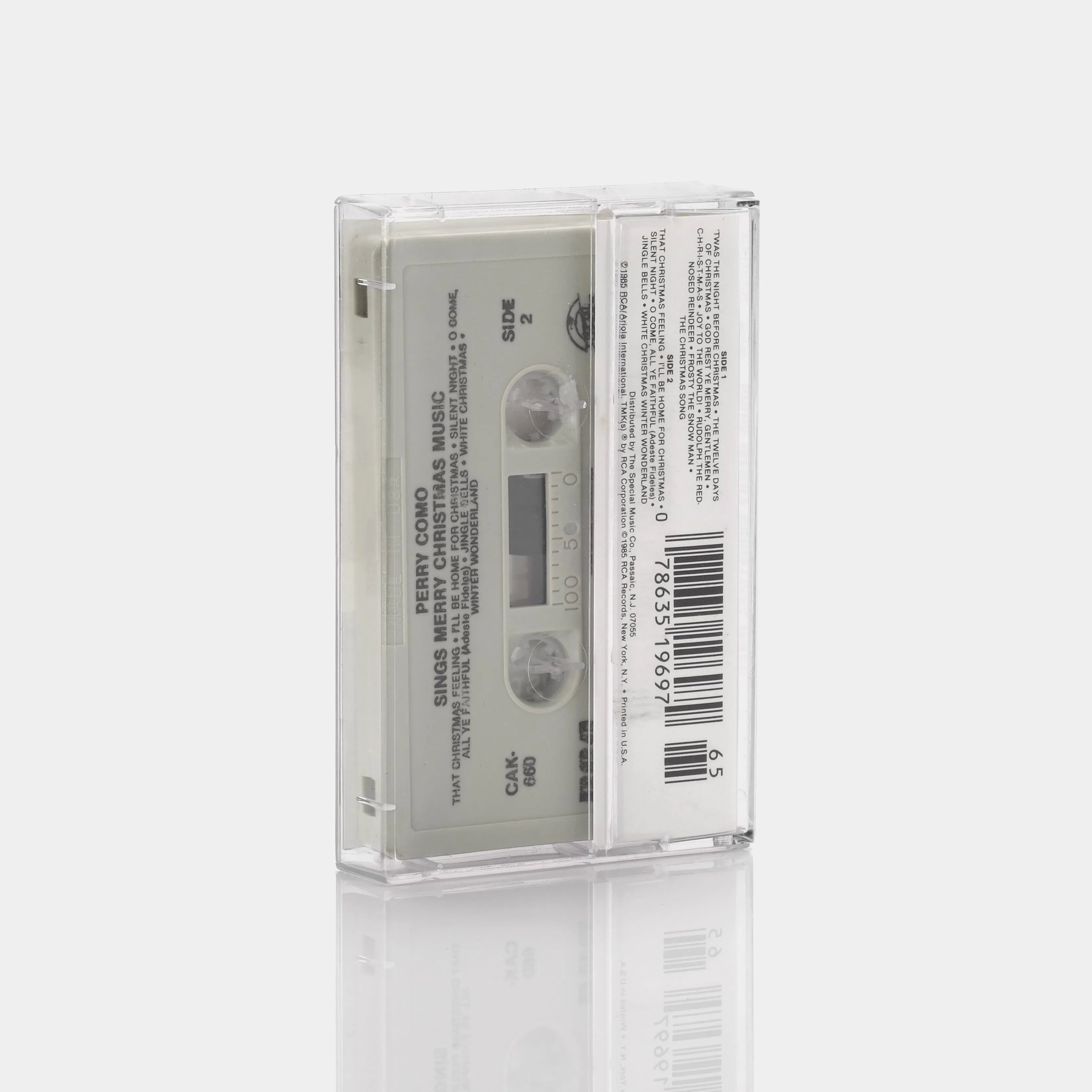 Perry Como Sings Merry Christmas Music Cassette Tape