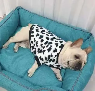 Pet Clothes Medium Large Dog French Bulldog Puppy Dog Autumn Winter Thermal Pajamas Coat