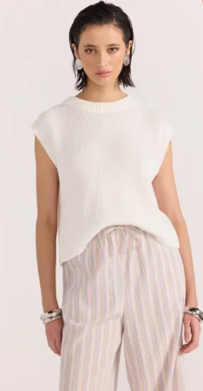Petra Knit Top Off White