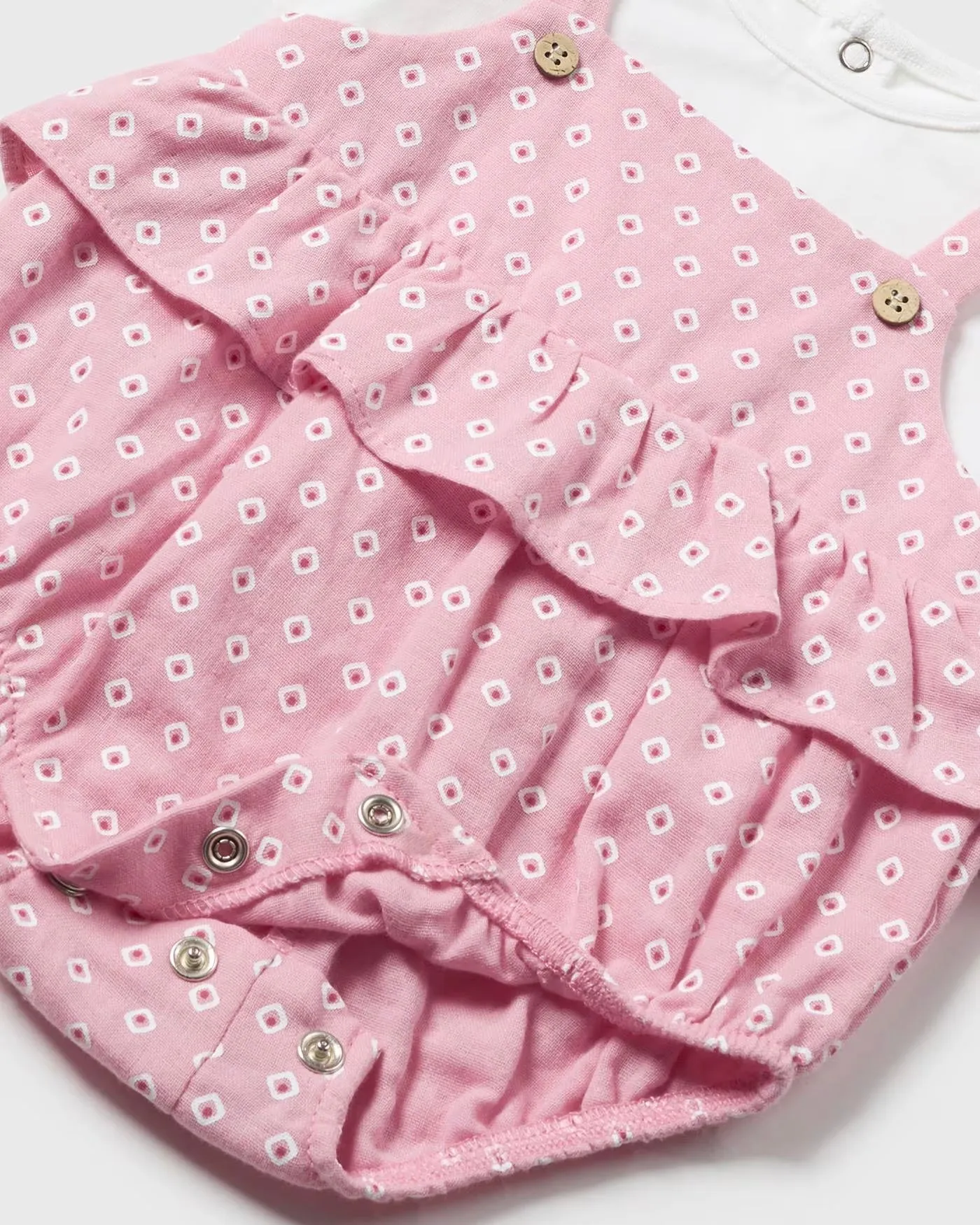 Pink Ikat Bubble & Hat Set