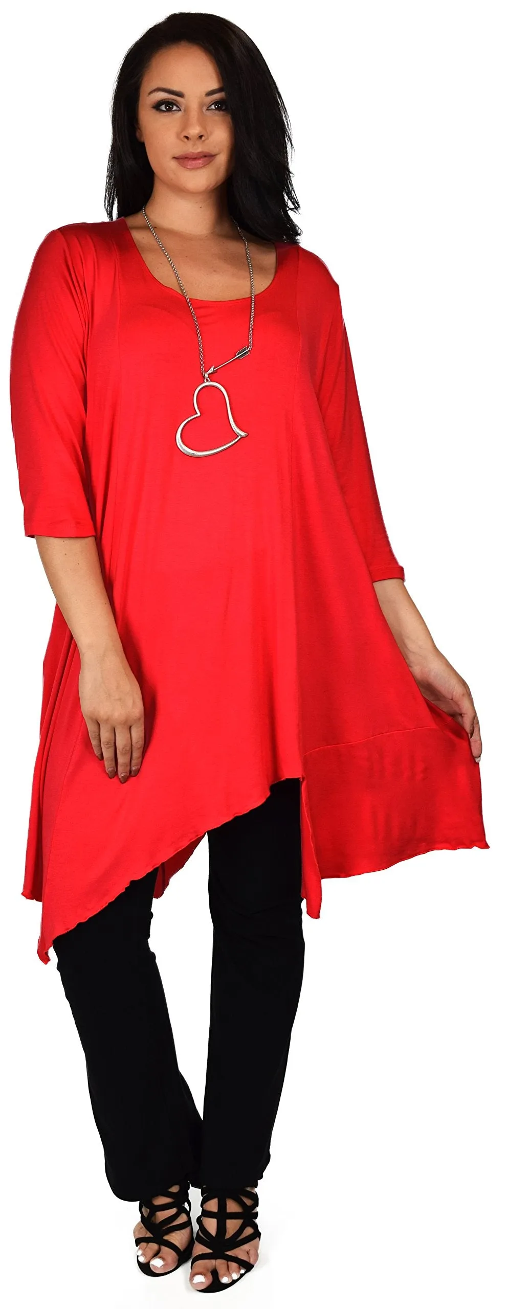 Plus Size Tunic, Full figured tunic, Summer Tunic,  Asymmetrical Tunic, Long Tunic, Designer Tunic, Women Tunic