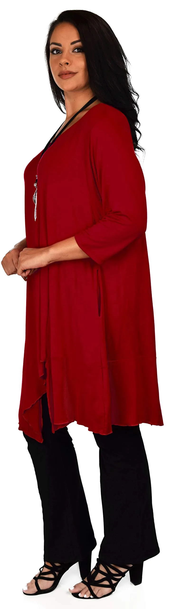 Plus Size Tunic, Full figured tunic, Summer Tunic,  Asymmetrical Tunic, Long Tunic, Designer Tunic, Women Tunic