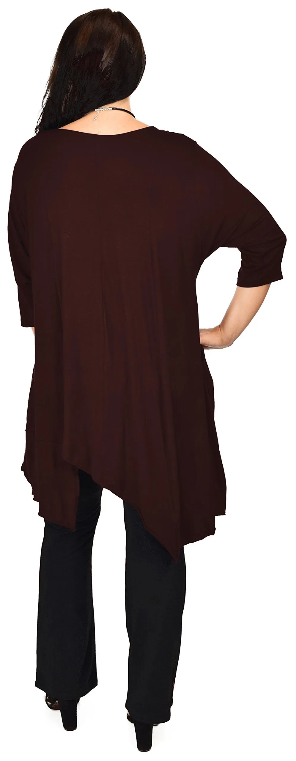 Plus Size Tunic, Full figured tunic, Summer Tunic,  Asymmetrical Tunic, Long Tunic, Designer Tunic, Women Tunic