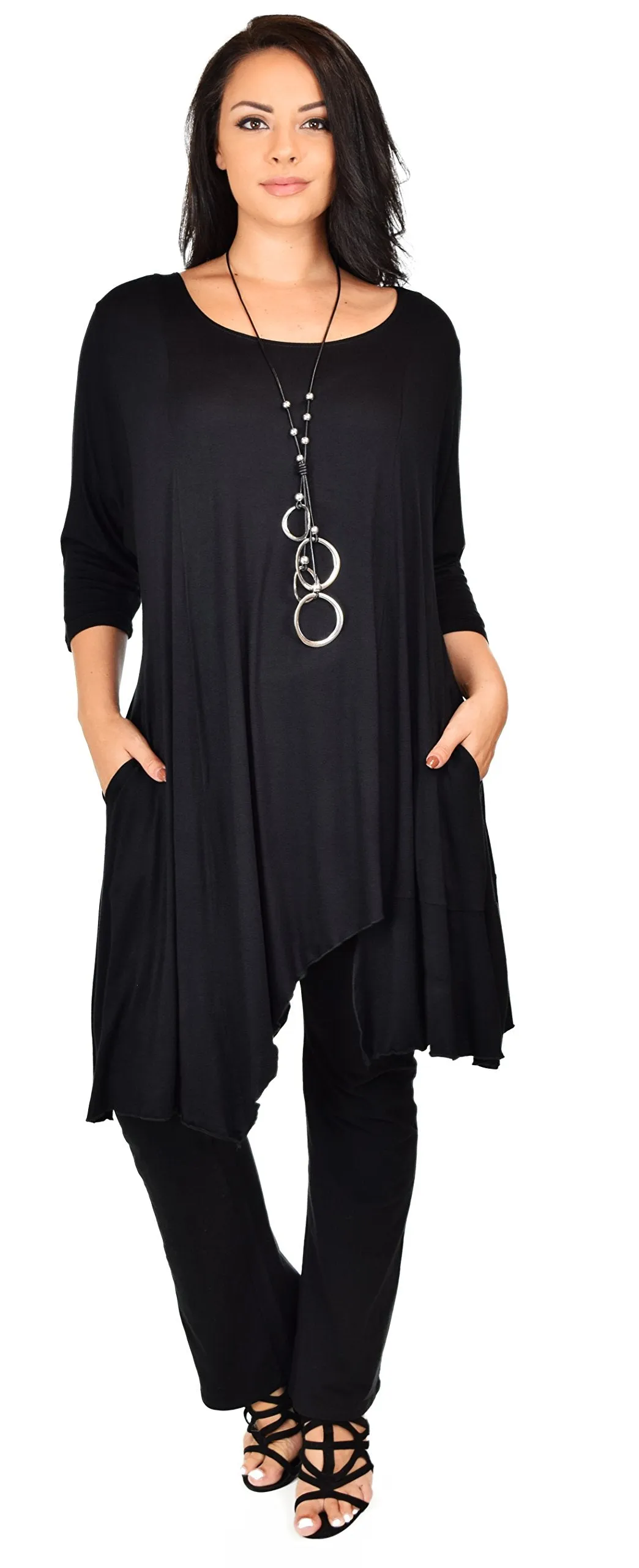 Plus Size Tunic, Full figured tunic, Summer Tunic,  Asymmetrical Tunic, Long Tunic, Designer Tunic, Women Tunic