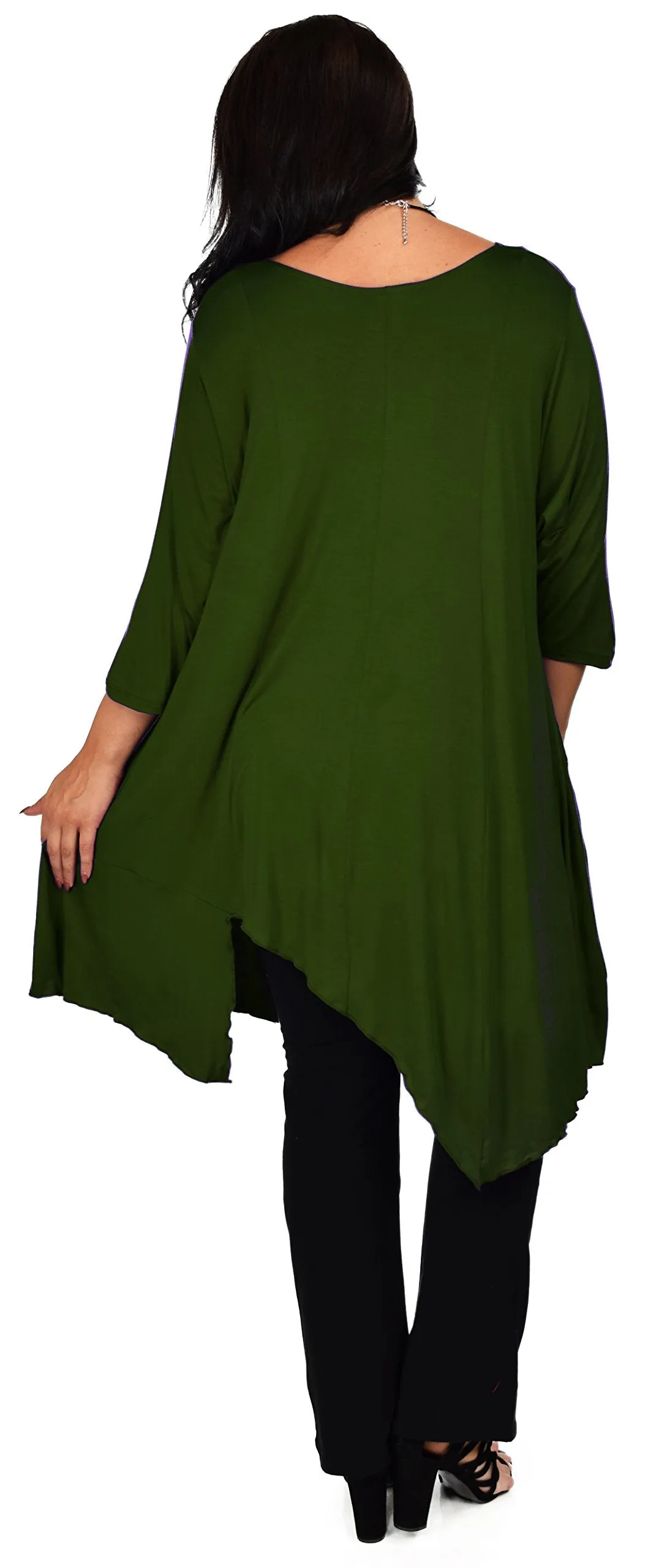 Plus Size Tunic, Full figured tunic, Summer Tunic,  Asymmetrical Tunic, Long Tunic, Designer Tunic, Women Tunic