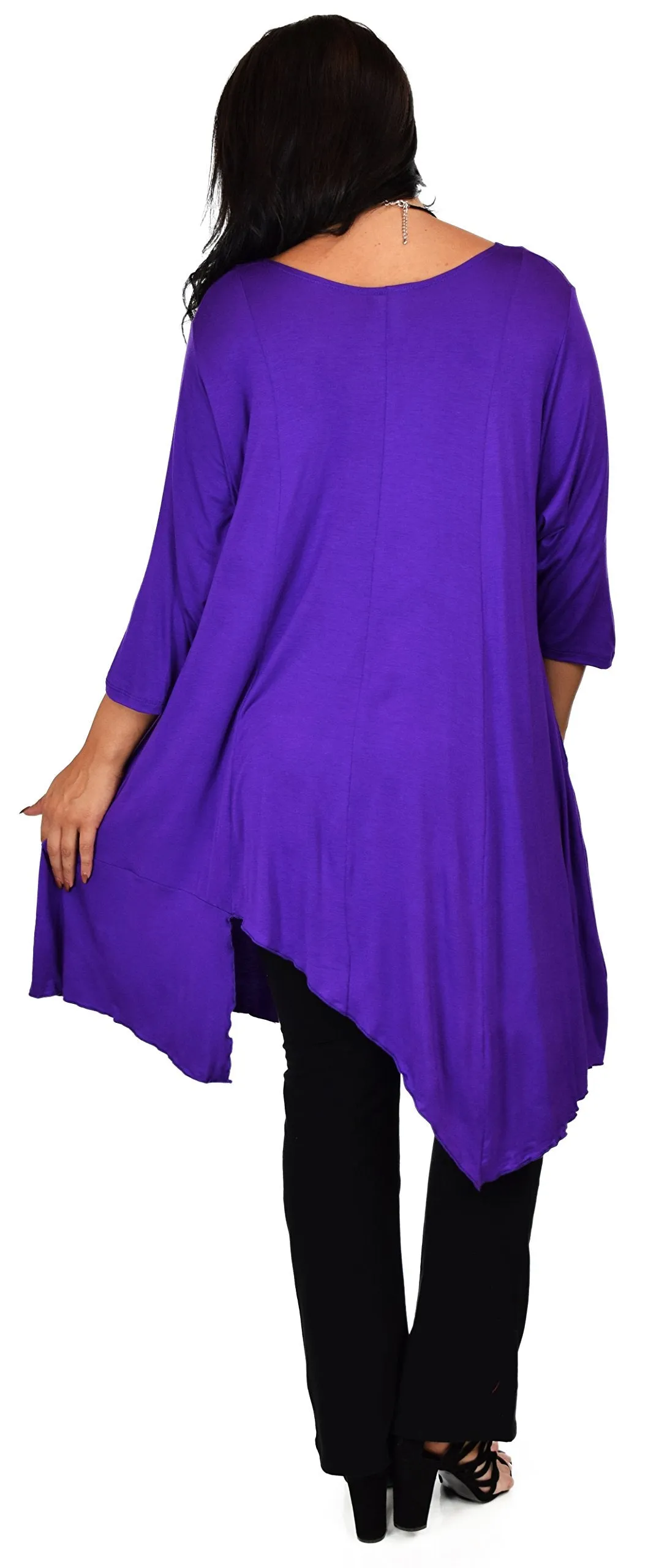 Plus Size Tunic, Full figured tunic, Summer Tunic,  Asymmetrical Tunic, Long Tunic, Designer Tunic, Women Tunic