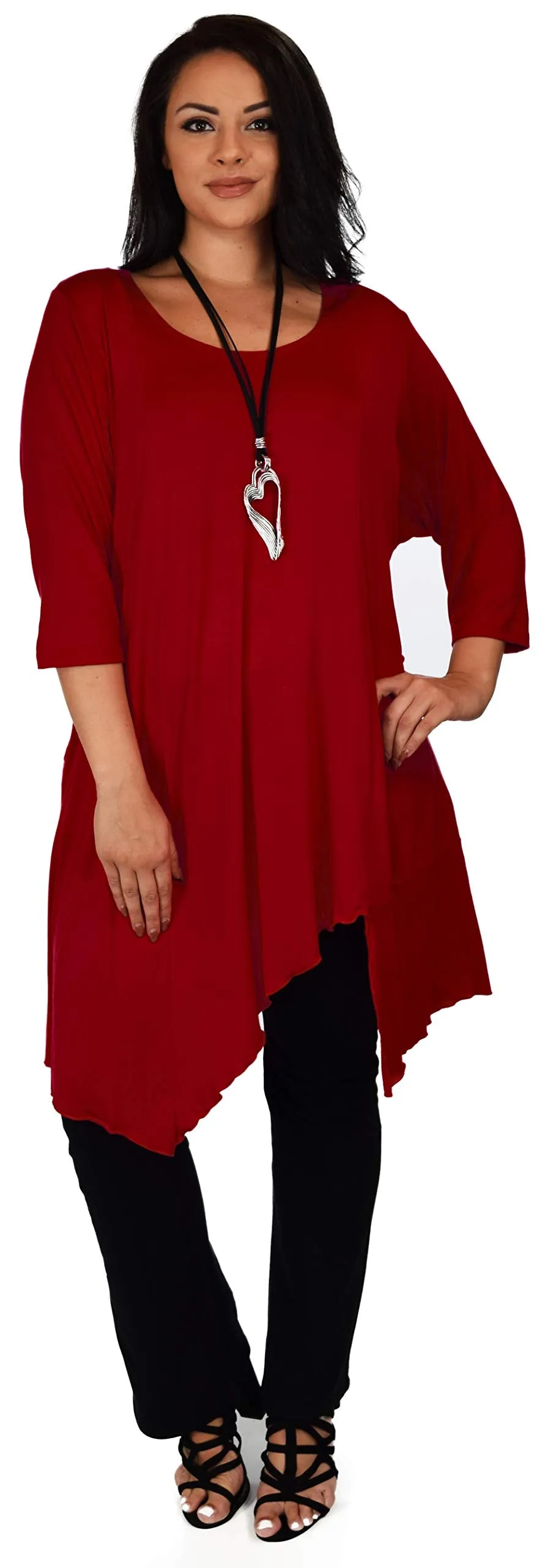 Plus Size Tunic, Full figured tunic, Summer Tunic,  Asymmetrical Tunic, Long Tunic, Designer Tunic, Women Tunic
