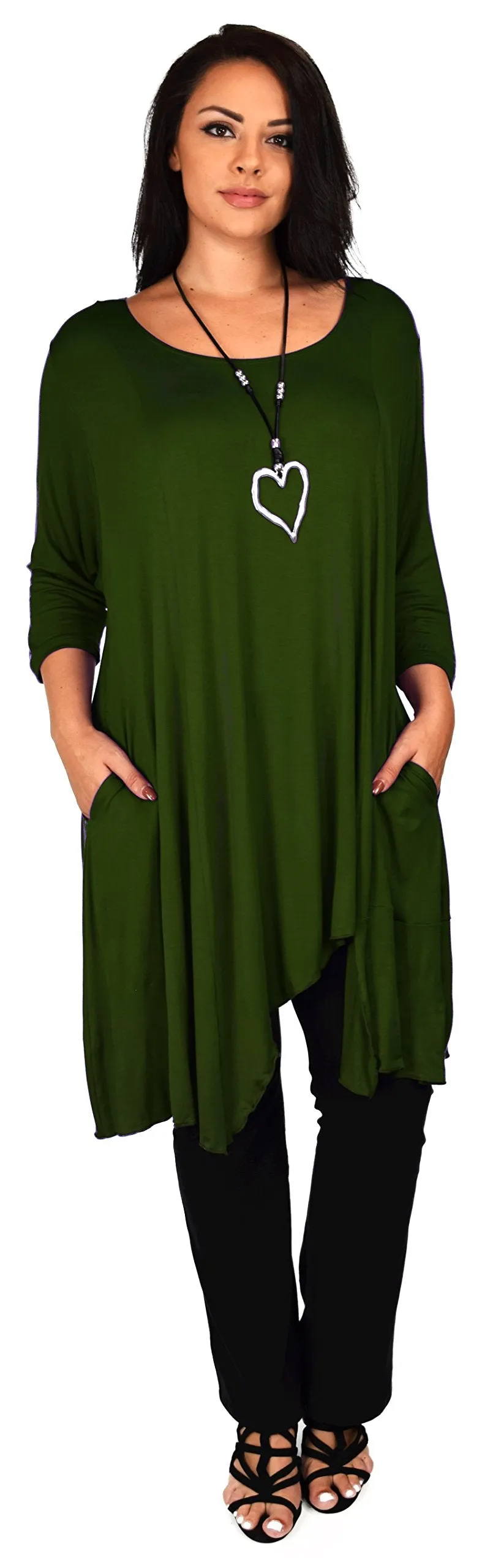 Plus Size Tunic, Full figured tunic, Summer Tunic,  Asymmetrical Tunic, Long Tunic, Designer Tunic, Women Tunic