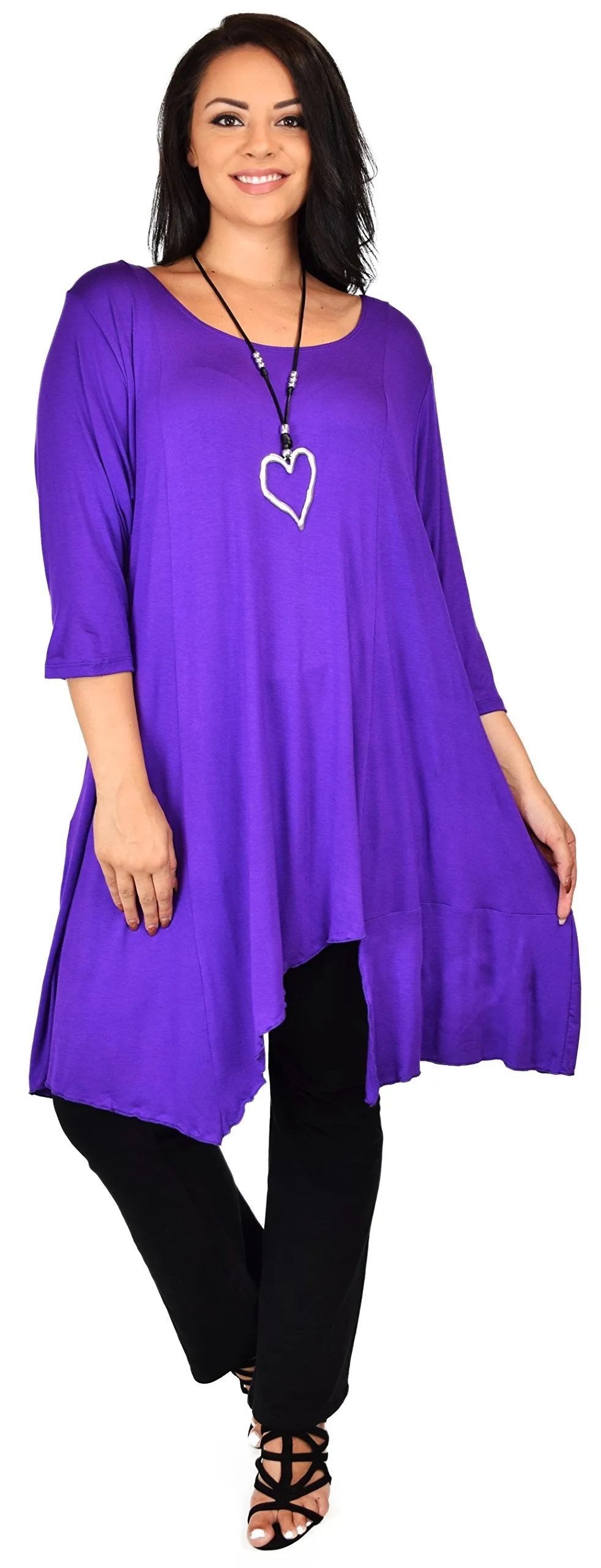 Plus Size Tunic, Full figured tunic, Summer Tunic,  Asymmetrical Tunic, Long Tunic, Designer Tunic, Women Tunic