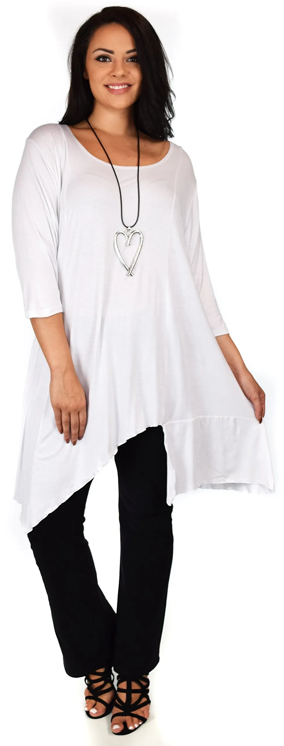Plus Size Tunic, Full figured tunic, Summer Tunic,  Asymmetrical Tunic, Long Tunic, Designer Tunic, Women Tunic