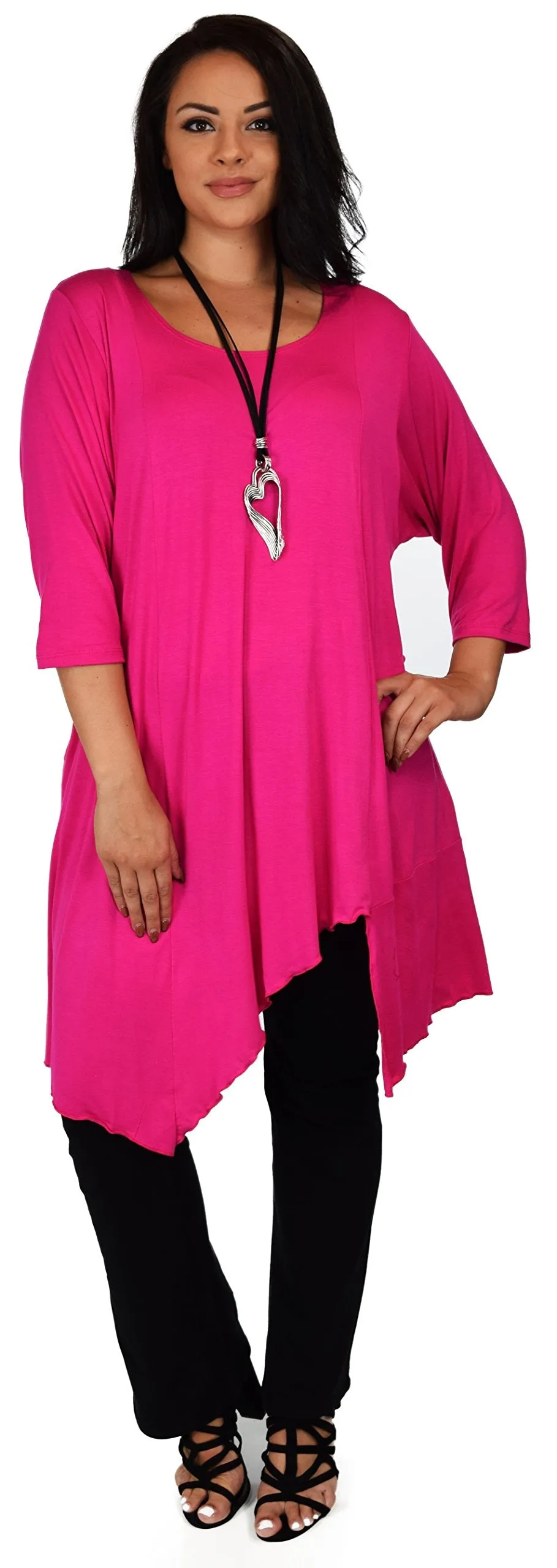 Plus Size Tunic, Full figured tunic, Summer Tunic,  Asymmetrical Tunic, Long Tunic, Designer Tunic, Women Tunic